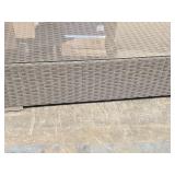Glass Top / Wicker Outdoor Patio Coffee Table 43" x 24" x 12" Glass Top / Wicker Outdoor Patio Coffee Table 43" x 24" x 12"