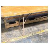 Lot of (5) Portable Long Side Tables 8 Lot of (5) Portable Long Side Tables 8