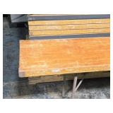 Lot of (5) Portable Long Side Tables 8 Lot of (5) Portable Long Side Tables 8