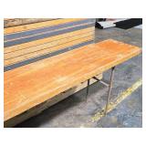 Lot of (5) Portable Long Side Tables 8 Lot of (5) Portable Long Side Tables 8