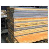 Lot of (5) Portable Long Side Tables 8 Lot of (5) Portable Long Side Tables 8