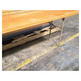 Lot of (5) Portable Long Side Tables 8 Lot of (5) Portable Long Side Tables 8
