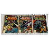 (3) Battlestar Galactica #1, #2, #3 1979 Marvel Comic Book Lot (3) Battlestar Galactica #1, #2, #3 1979 Marvel Comic Book Lot
