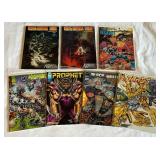 (7) Various Comic Books - Urza-Mishra, Prophet, Brass, Black and White (7) Various Comic Books - Urza-Mishra, Prophet, Brass, Black and White