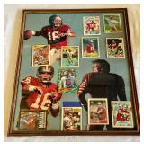 Joe Montana Framed Card Set Including 1981 Topps Rookie Card - Vintage Football Joe Montana Framed Card Set Including 1981 Topps Rookie Card - Vintage Football