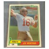 Joe Montana Framed Card Set Including 1981 Topps Rookie Card - Vintage Football Joe Montana Framed Card Set Including 1981 Topps Rookie Card - Vintage Football