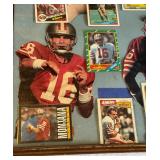 Joe Montana Framed Card Set Including 1981 Topps Rookie Card - Vintage Football Joe Montana Framed Card Set Including 1981 Topps Rookie Card - Vintage Football