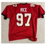 Simeon Rice Buccaneers Signed Custom NFL Jersey XL (Beckett) Simeon Rice Buccaneers Signed Custom NFL Jersey XL (Beckett)