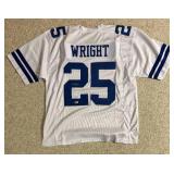 Nahshon Wright Cowboys Signed Custom NFL Jersey XL (Beckett) Nahshon Wright Cowboys Signed Custom NFL Jersey XL (Beckett)