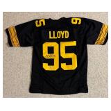 Greg Lloyd Steelers Signed Custom NFL Jersey XL (Beckett) Greg Lloyd Steelers Signed Custom NFL Jersey XL (Beckett)