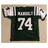 Nick Mangold Jets Signed Custom NFL Jersey XL (JSA) Nick Mangold Jets Signed Custom NFL Jersey XL (JSA)