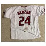 Whitey Herzog Cardinals Signed Custom MLB Jersey XL (JSA) Whitey Herzog Cardinals Signed Custom MLB Jersey XL (JSA)