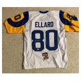 Henry Ellard Rams Signed Custom NFL Jersey XL (JSA) Henry Ellard Rams Signed Custom NFL Jersey XL (JSA)