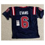 Zach Evans Ole Miss Rebels Signed Custom NCAA Jersey XL (JSA) Zach Evans Ole Miss Rebels Signed Custom NCAA Jersey XL (JSA)