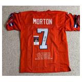 Craig Morton Broncos Signed Custom NFL Jersey XL (JSA) Craig Morton Broncos Signed Custom NFL Jersey XL (JSA)