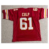 Curly Culp Chiefs Signed Custom NFL Jersey Inscribed "HOF 13" XL (JSA) Curly Culp Chiefs Signed Custom NFL Jersey Inscribed "HOF 13" XL (JSA)