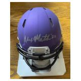 Alexander Mattison Vikings Signed NFL Mini Helmet (Vikings Certified) Alexander Mattison Vikings Signed NFL Mini Helmet (Vikings Certified)