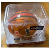 Greg Rousseau Miami Hurricanes Signed Flash Alternate NCAA Mini Helmet (JSA) Greg Rousseau Miami Hurricanes Signed Flash Alternate NCAA Mini Helmet (JSA)