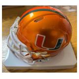Greg Rousseau Miami Hurricanes Signed Flash Alternate NCAA Mini Helmet (JSA) Greg Rousseau Miami Hurricanes Signed Flash Alternate NCAA Mini Helmet (JSA)