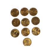 10 Sacawia Dollars- Nice Condition! Different years & Mints!