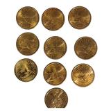 10 Sacawia Dollars- Nice Condition! Different years & Mints!