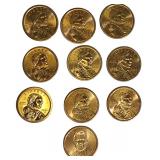 10 Sacawia Dollars- Nice Condition! Different years & Mints!