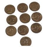 10 Susan B Anthony Dollars | Nice Circulated Condition