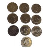 10 Susan B Anthony Dollars | Nice Circulated Condition