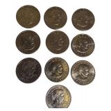 10 Susan B Anthony Dollars | Nice Circulated Condition