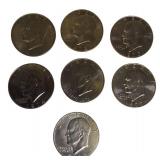 7 Nice Ike Dollars 1971-1978