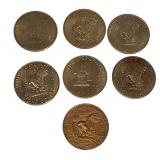 7 Nice Ike Dollars 1971-1978