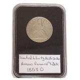 1858 Seated Liberty Half Dollar | NICE COIN (SILVER)