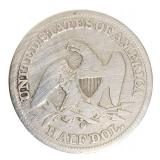 1858 Seated Liberty Half Dollar | NICE COIN (SILVER)