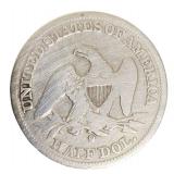 1858 Seated Liberty Half Dollar | NICE COIN (SILVER)