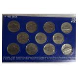War Nickel Set in Collectors Display Set