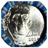 One roll of 2024-D Jefferson Nickels contains 40 coins. These are very hard to find!
