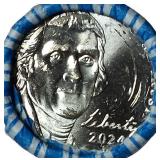 One roll of 2024-D Jefferson Nickels contains 40 coins. These are very hard to find!