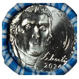 One roll of 2024-D Jefferson Nickels contains 40 coins. These are very hard to find!
