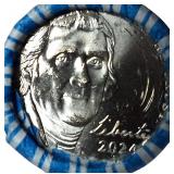 One roll of 2024-D Jefferson Nickels contains 40 coins. These are very hard to find!