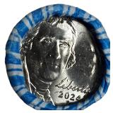 One roll of 2024-D Jefferson Nickels contains 40 coins. These are very hard to find!