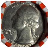 One roll of 1976 quarters, either D or P mint, in nice condition.