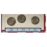 One set of the 1979 Susan B. Anthony mint set with P, D, and S mint marks. A nice set!