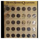 50 State Quarter Collection in Display 58 coins total Great Starter Set!