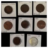 Old World Copper Coins from Various Countries.