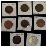 Old World Copper Coins from Various Countries.