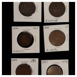 Old World Copper Coins from Various Countries.