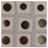 Old World Copper Coins from Various Countries.