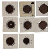 Old World Copper Coins from Various Countries.