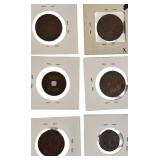 Old World Copper Coins from Various Countries.