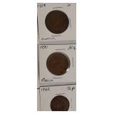 Old World Copper Coins from Various Countries.